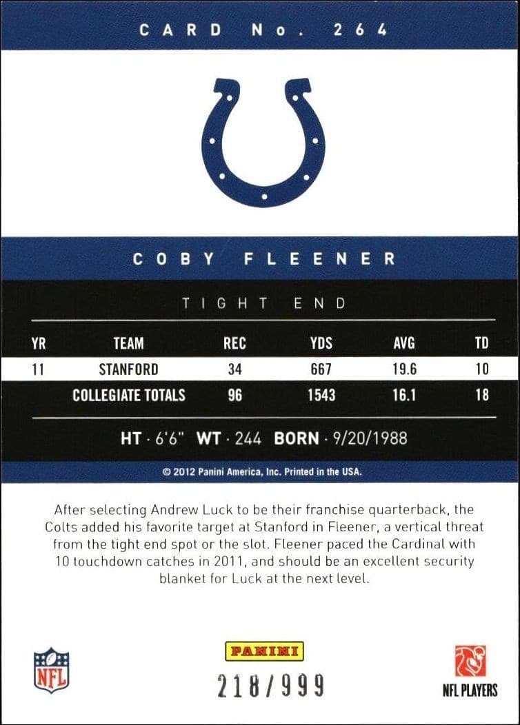 Coby Fleener - Back
