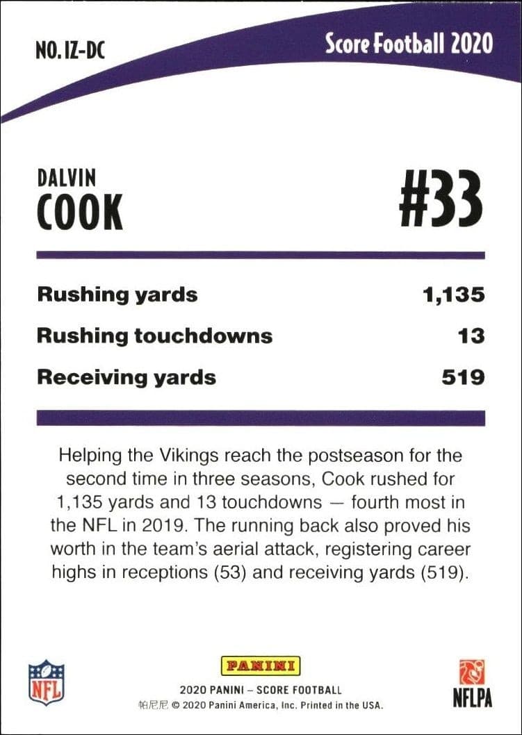 Dalvin Cook - Back