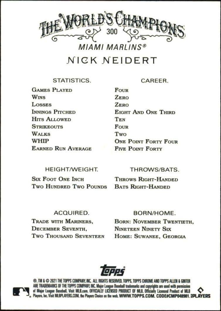 Nick Neidert - Back