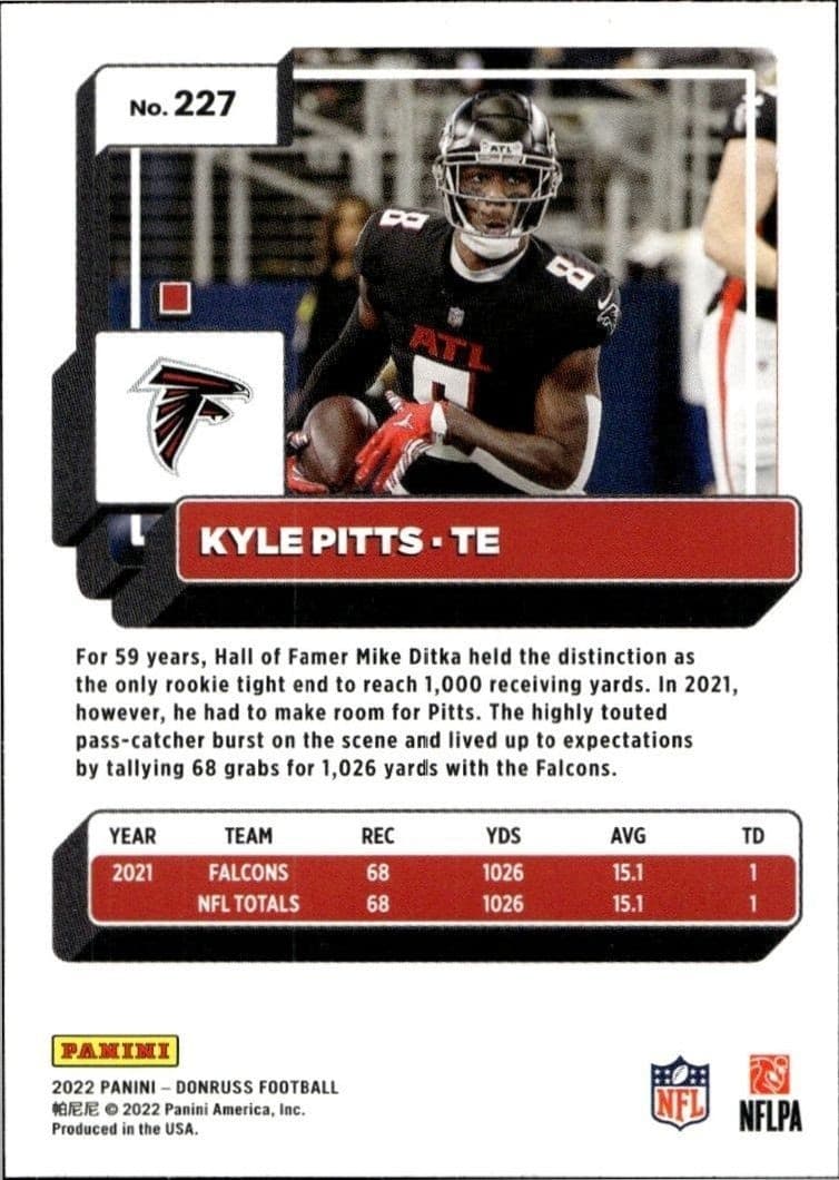 Kyle Pitts - Back