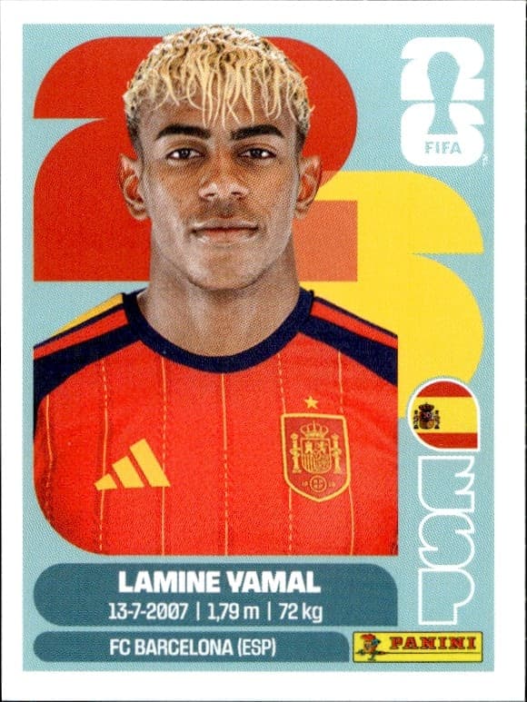 2026 Panini Fifa World Cup Lamine Yamal #ESP 15 trading card