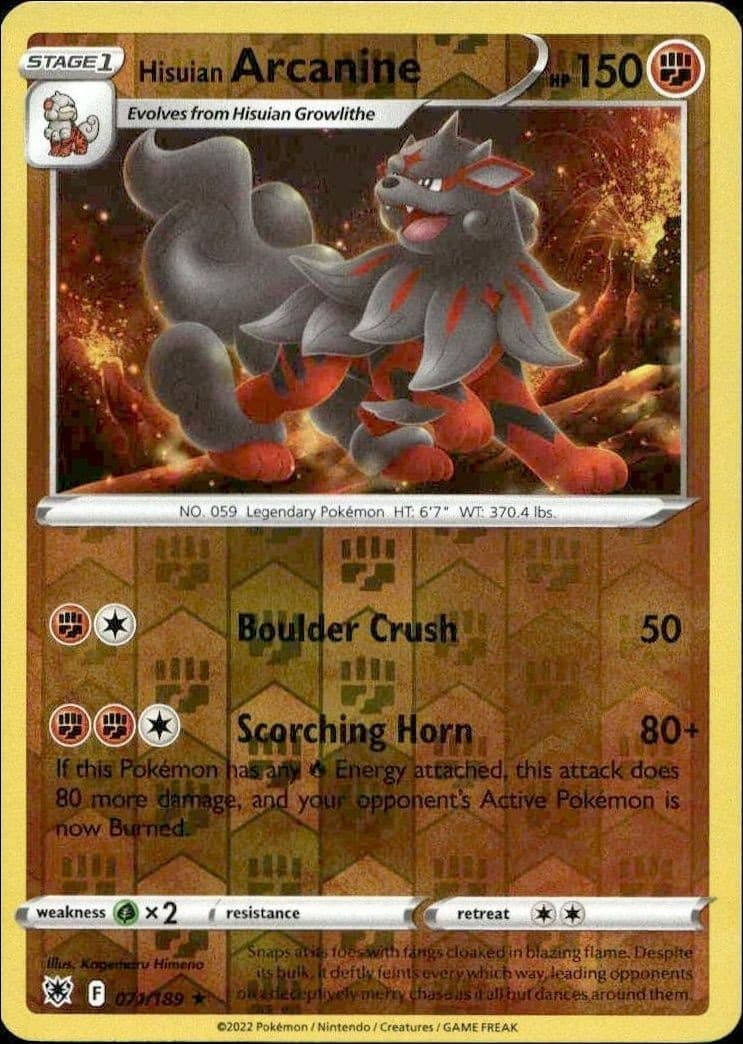 Hisuian Arcanine - Front