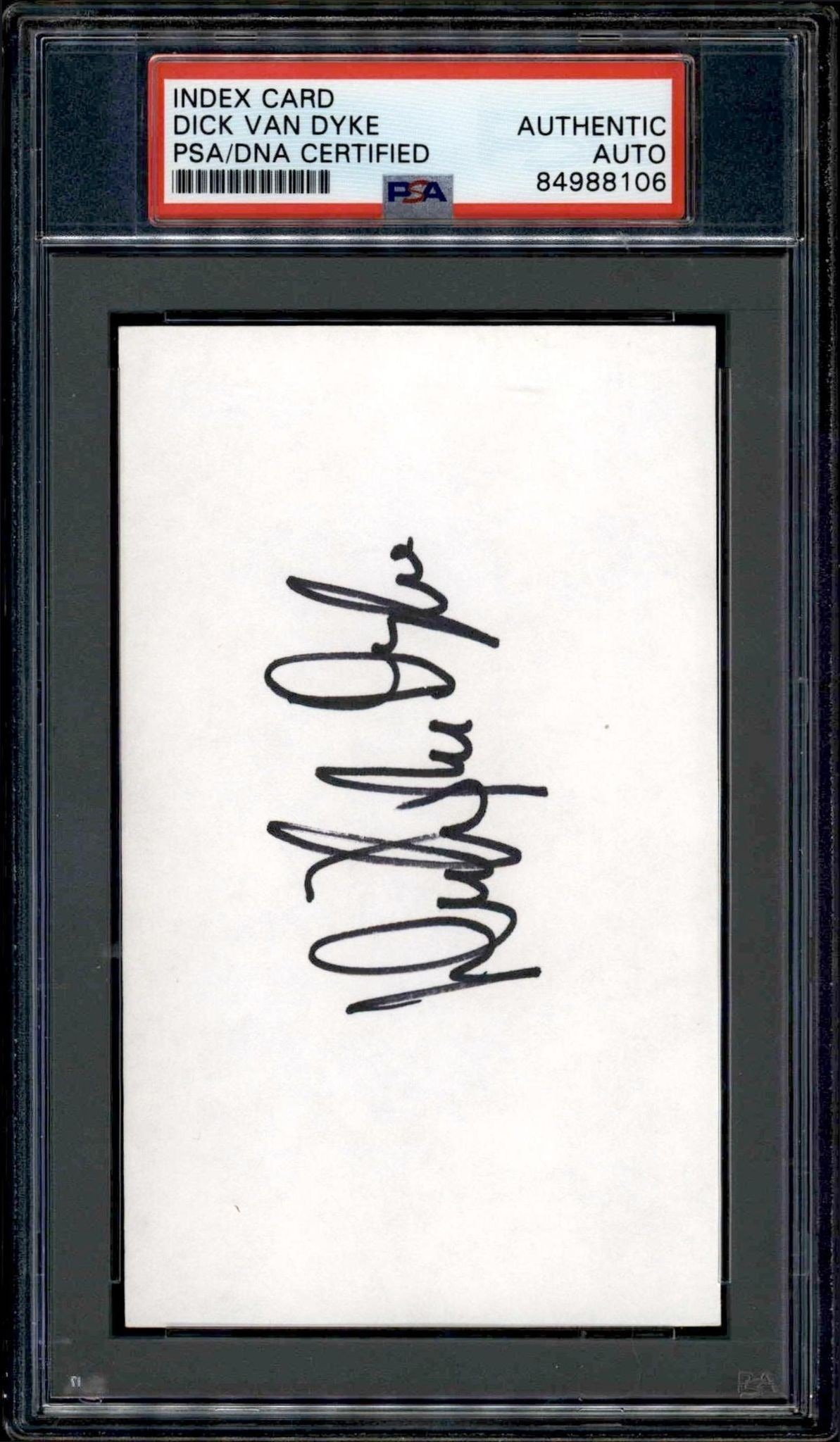 Dick Van Dyke trading card