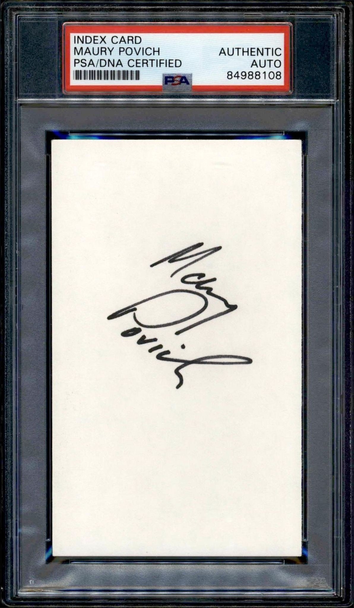 Maury Povich trading card