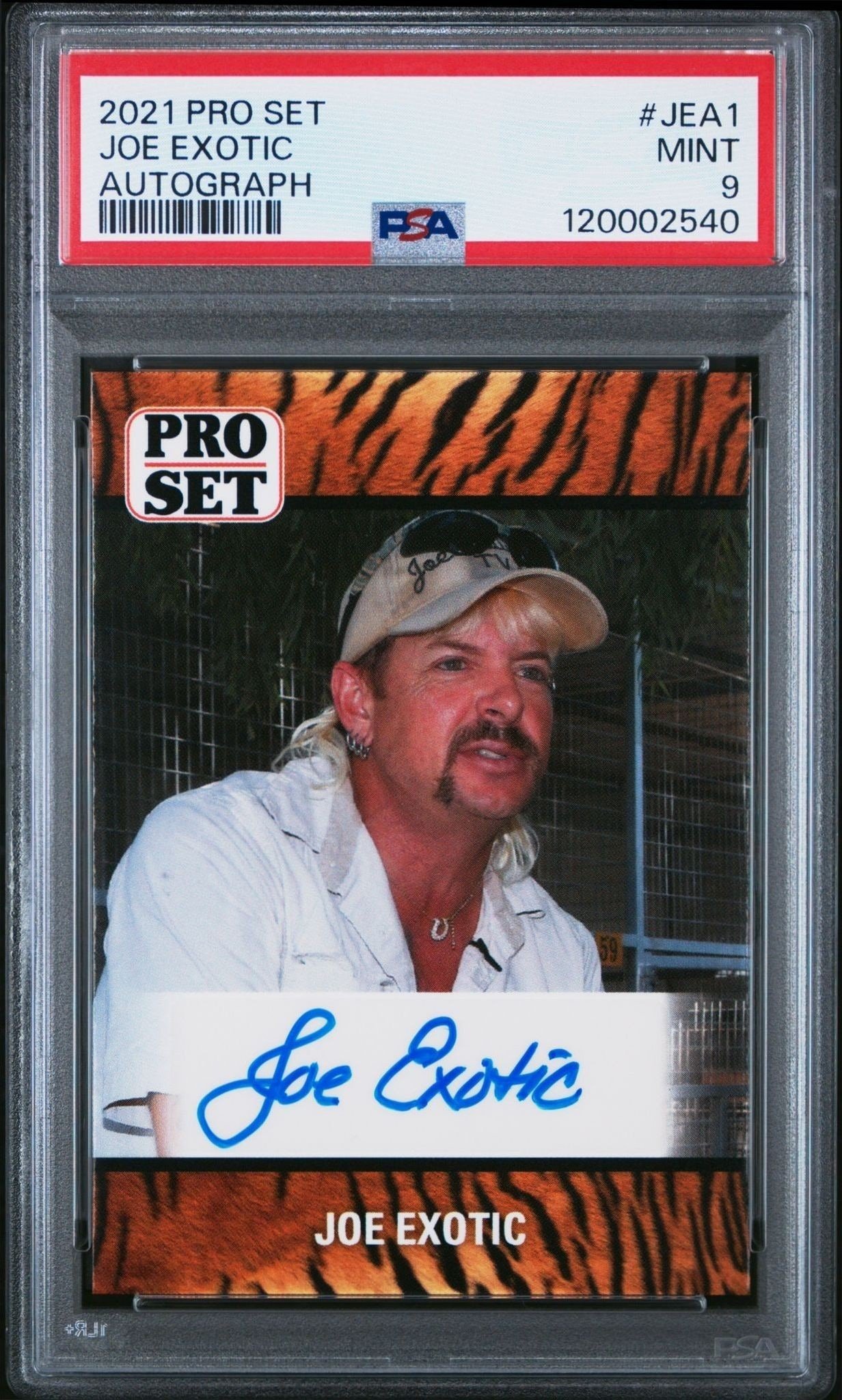 2021 Leaf Pro Set Joe Exotic #JEA1 entertainment trading card front