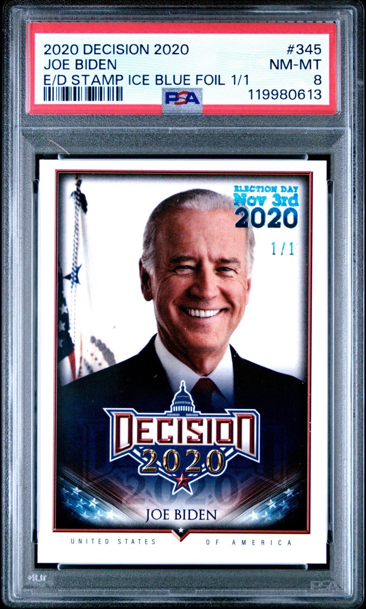 2020 Leaf Decision Joe Biden #345 trading card