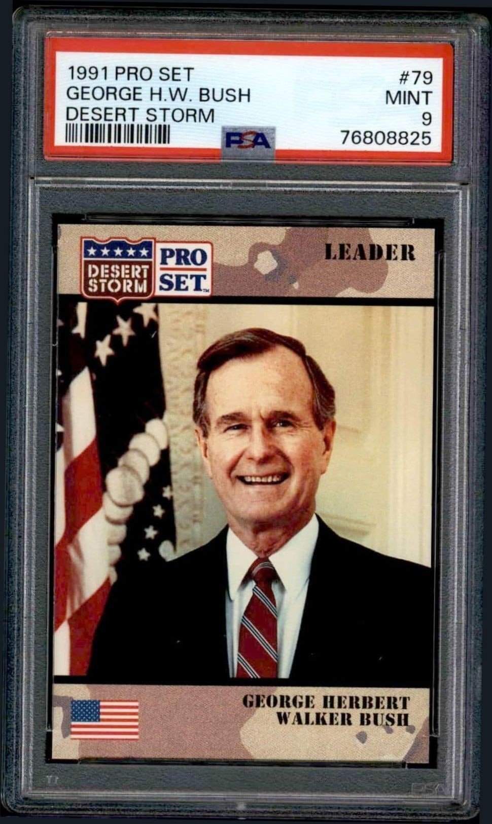 1991 Pro-Set Desert Storm George Herbert Walker Bush #79 trading card