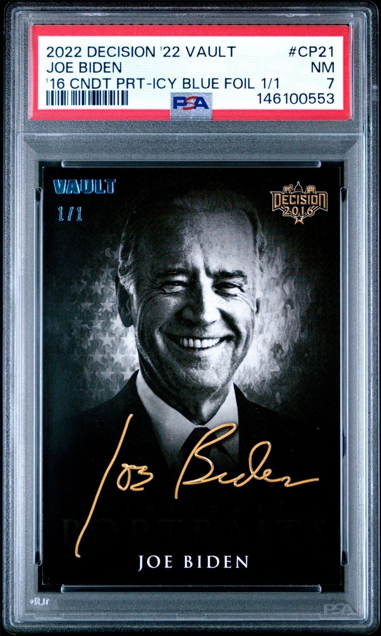 2022 Leaf Decision 2022 Joe Biden #CP21 trading card