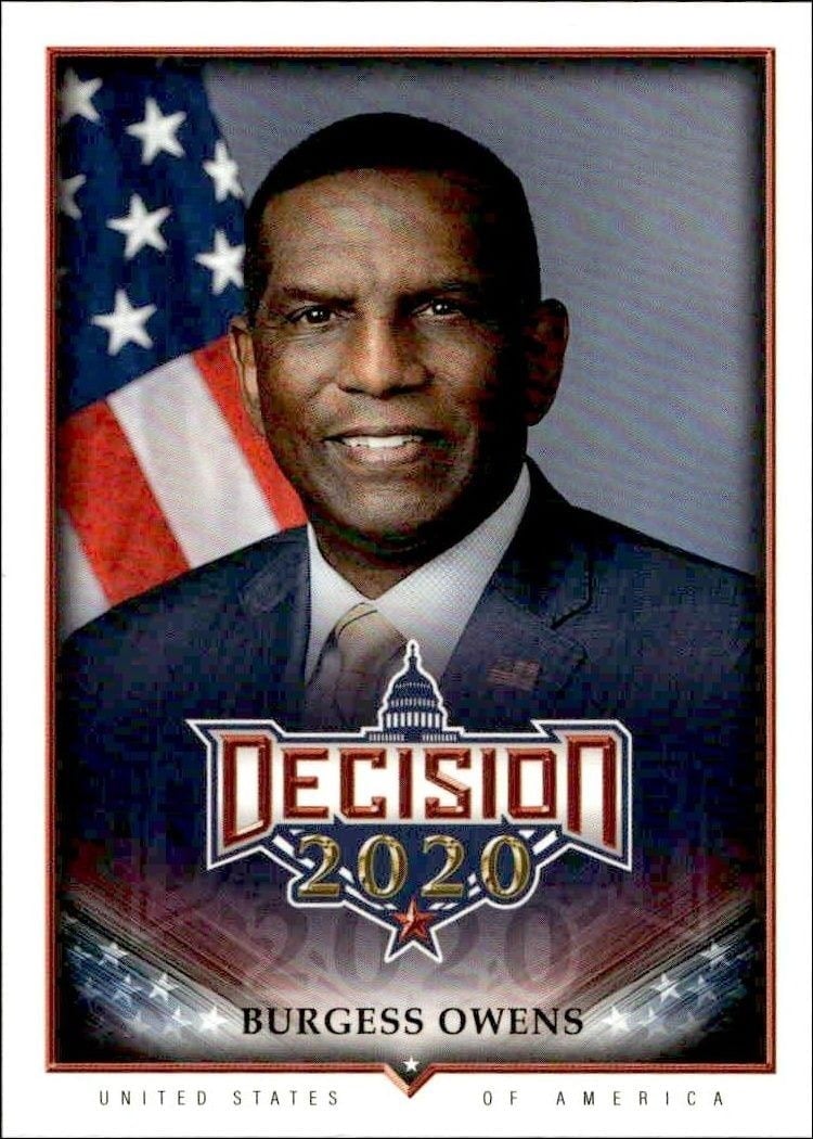 2020 Leaf Decision Series 2 Burgess Owens #553 trading card