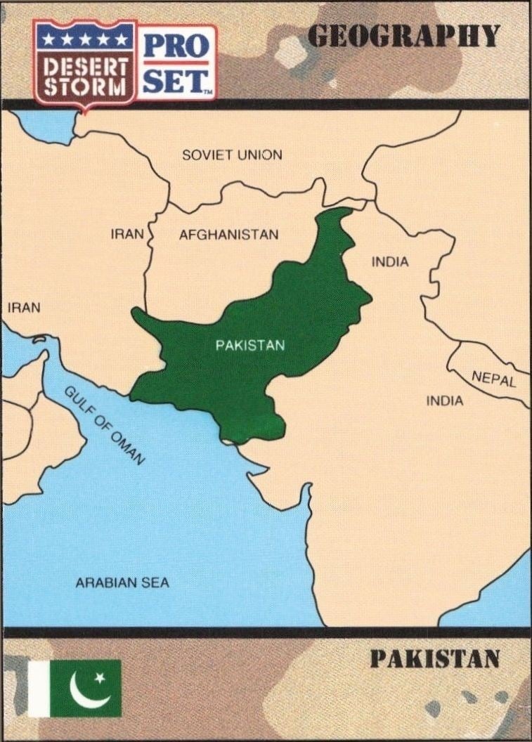 1991 Pro-Set Desert Storm Islamic Republic Of Pakistan #43 trading card