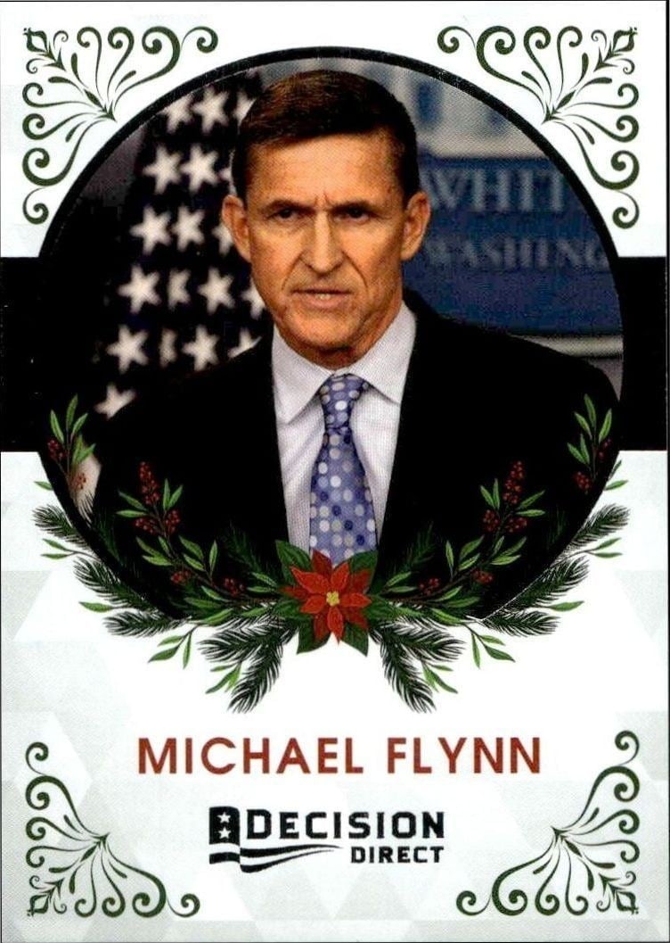 2020 Leaf Decision Direct Holiday Michael Flynn #32 trading card
