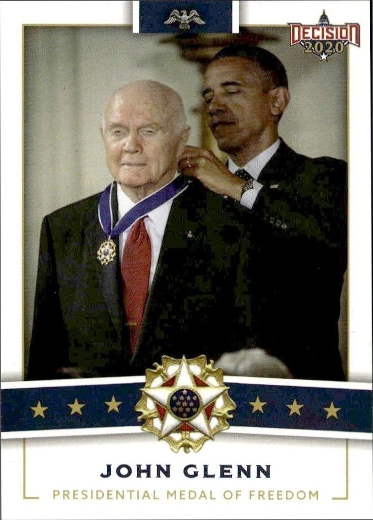 2021 Leaf Decision Series 1 John Glenn #PMOF 27 trading card