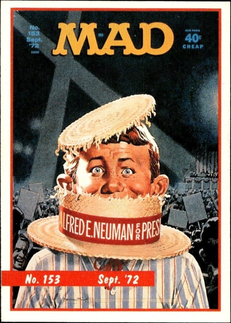 1992 Lime-Rock Mad Magazine Mad No. 153 (Sept. '72) #153 trading card