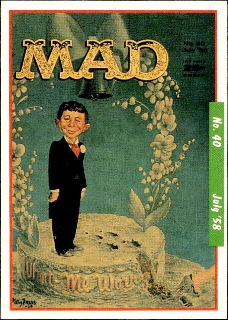 1992 Lime-Rock Mad Magazine Mad No. 40 (July '58) #40 trading card