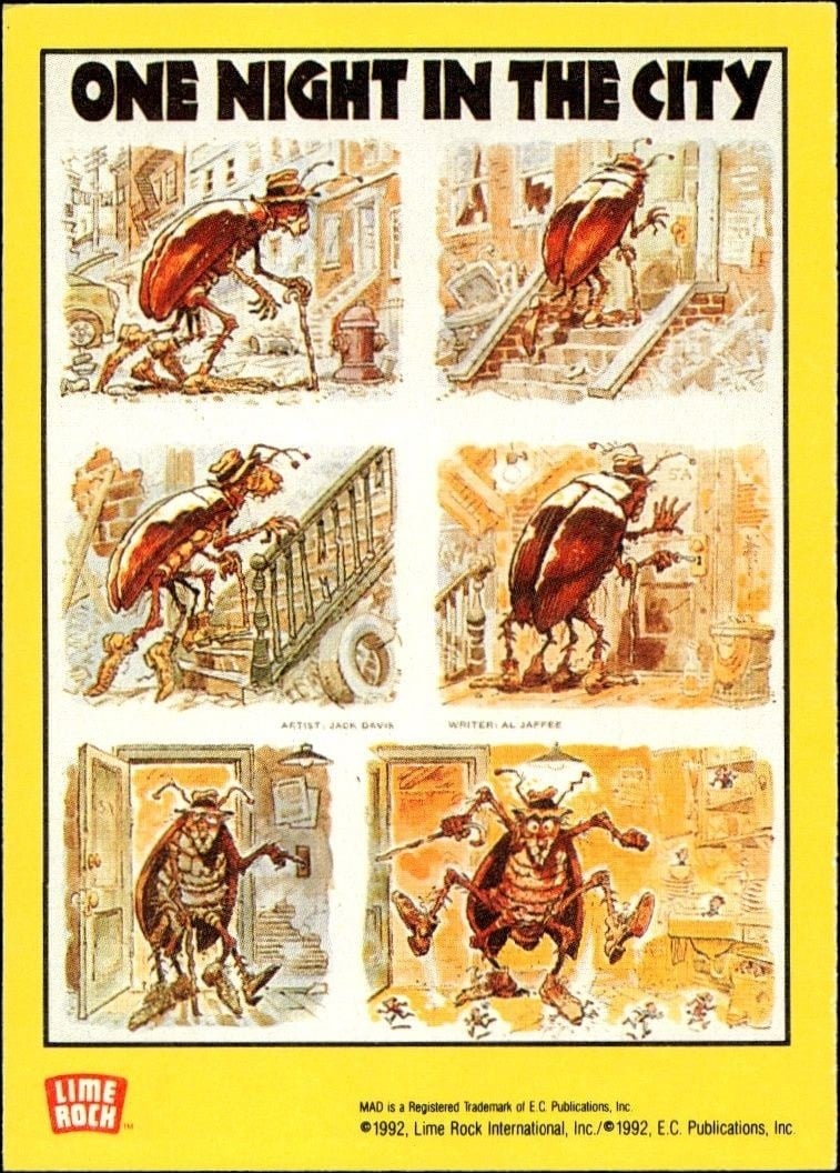 1992 Lime Rock Mad Magazine Mad No. 142 (April '71) #142 entertainment trading card back