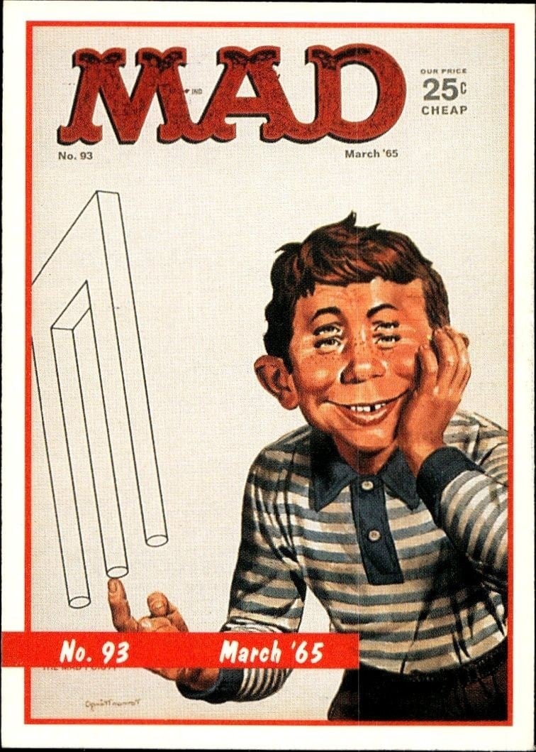 1992 Lime-Rock Mad Magazine Mad No. 93 (March '65) #93 trading card
