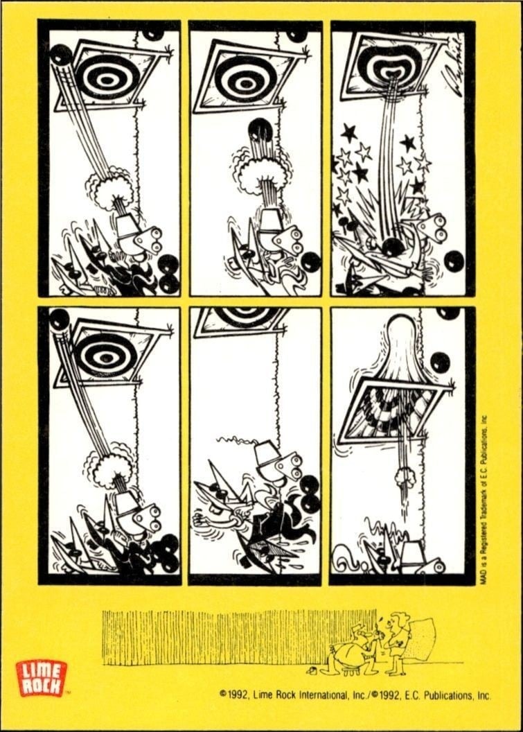 1992 Lime Rock Mad Magazine Mad No. 61 (March '61) #61 entertainment trading card back