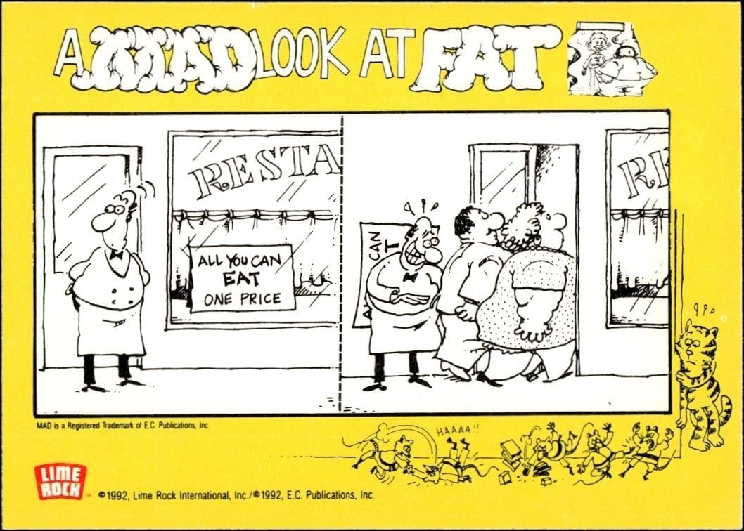 1992 Lime Rock Mad Magazine Mad No. 302 (April 1991) #302 entertainment trading card back
