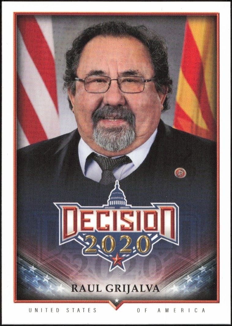 2020 Leaf Decision Series 2 Raul Grijalva #619 trading card