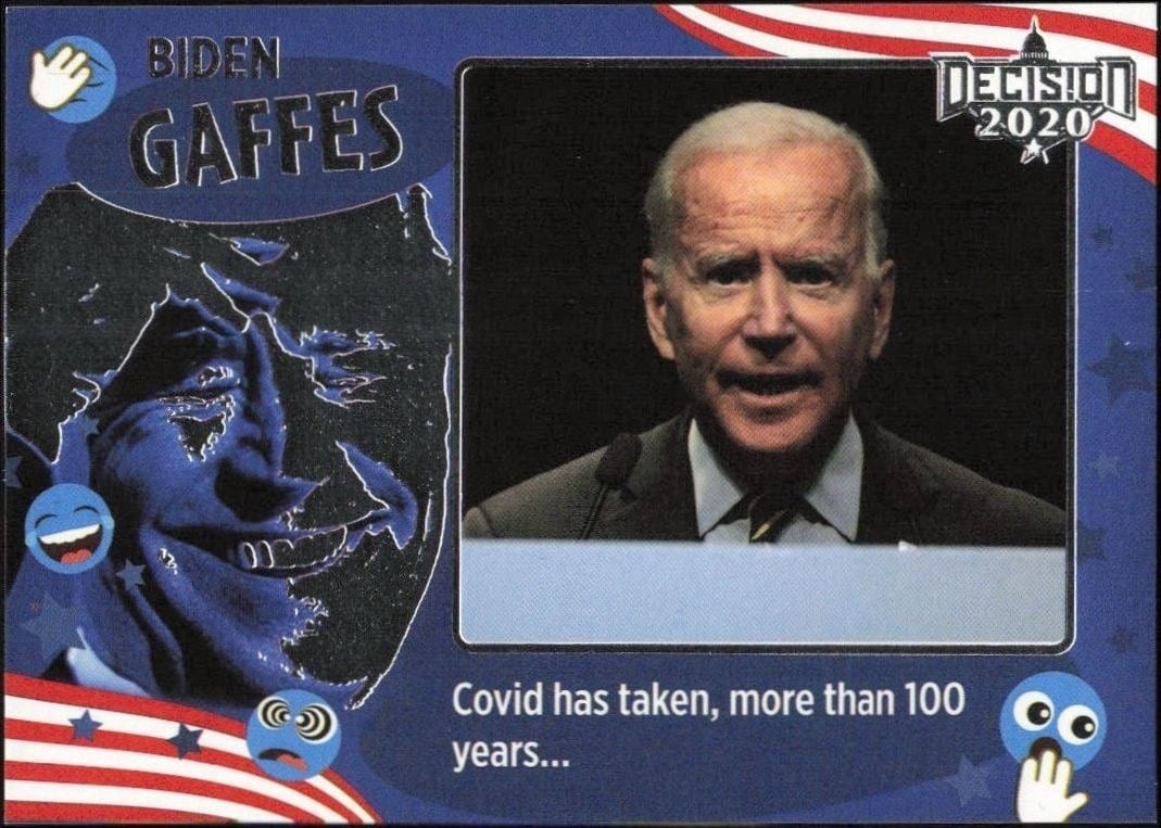 2020 Leaf Decision Series 2 Joe Biden #GAF-18 trading card