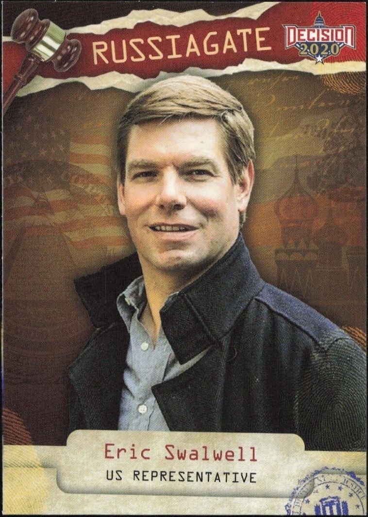 2020 Leaf Decision Series 2 Eric Swalwell #RG17 trading card