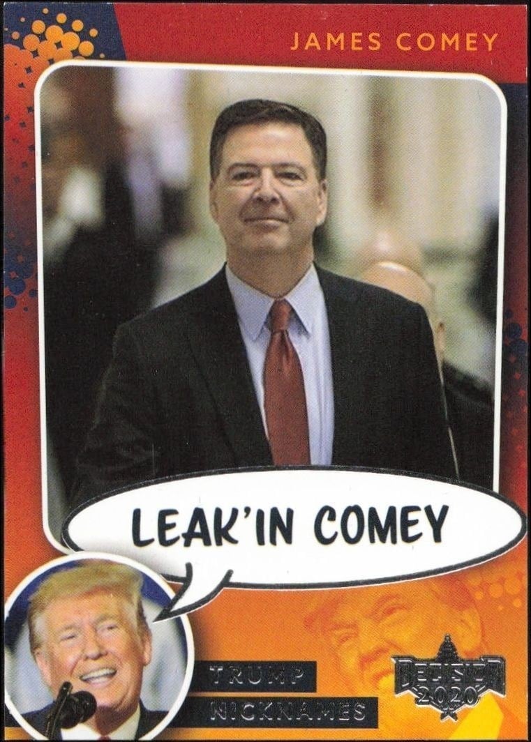 2020 Leaf Decision Series 2 James Comey #NN41 trading card