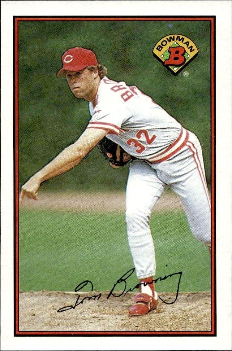 1989 Bowman Tom Browning #306 trading card