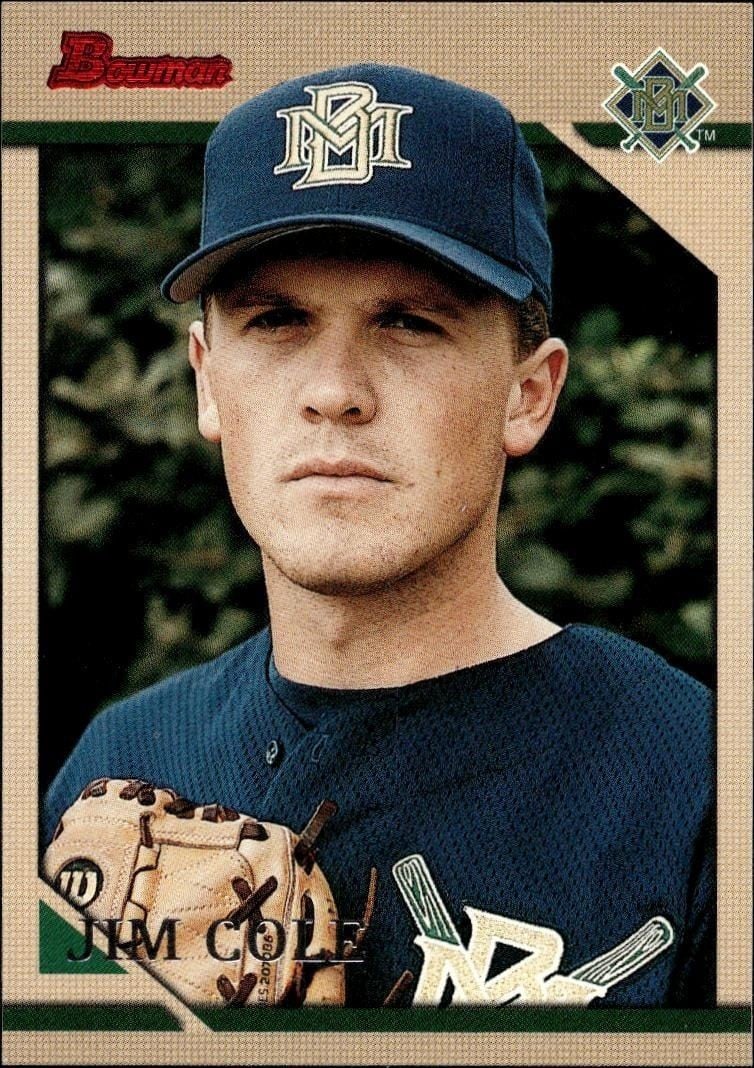 1996 Bowman Jim Cole #195 trading card