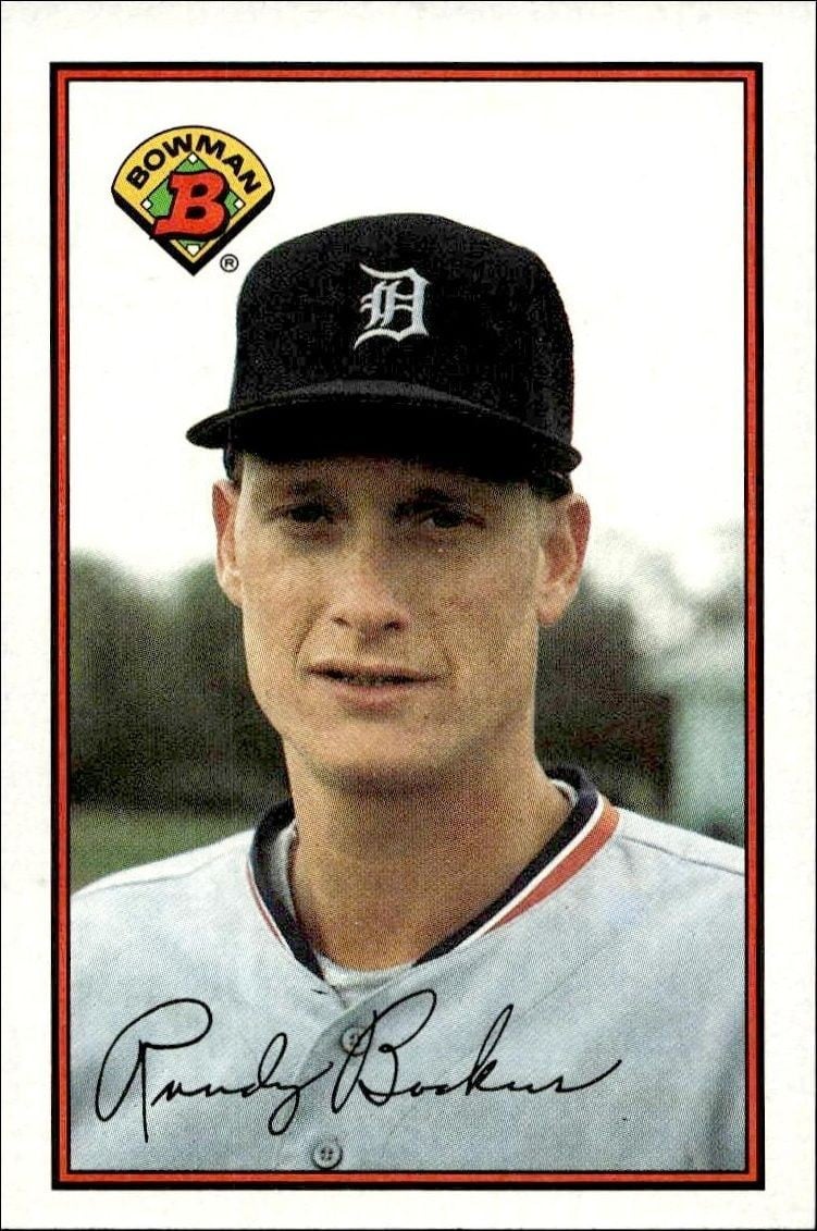 Randy Bockus 1989 Bowman Randy Bockus #96 baseball trading card front