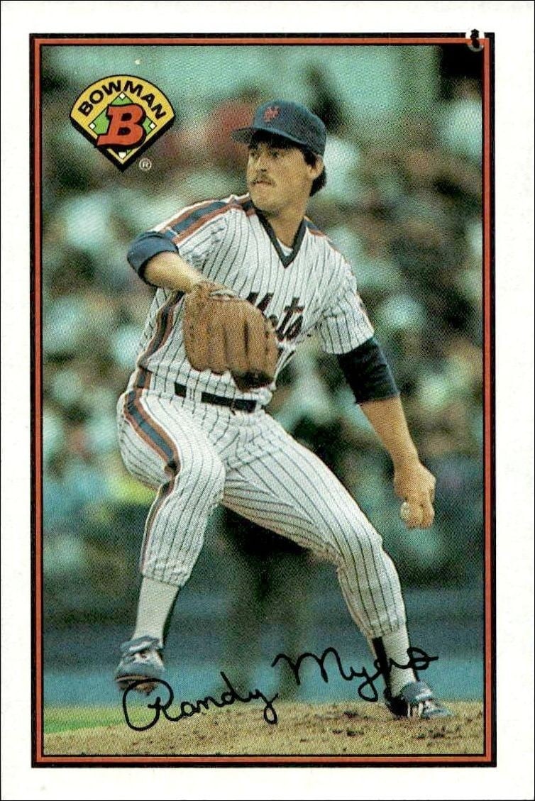 1989 Bowman Randy Myers #374 trading card