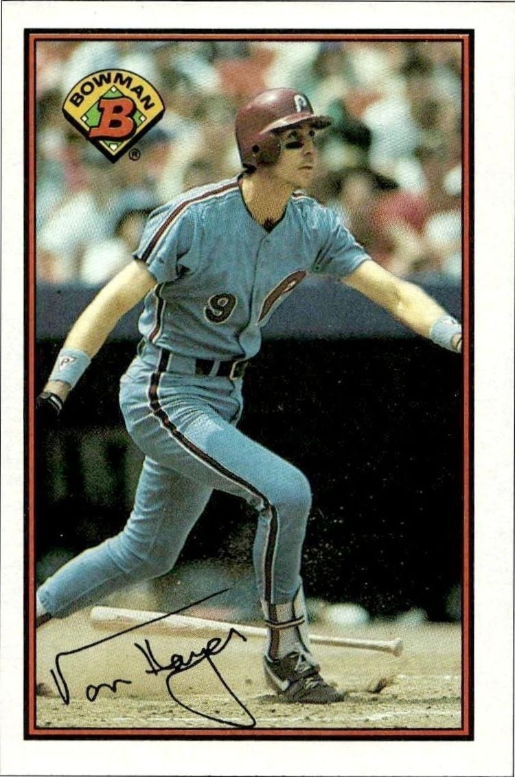1989 Bowman Von Hayes #406 trading card