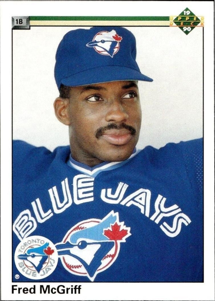 1990 Upper-Deck Low Number Fred McGriff #108 trading card