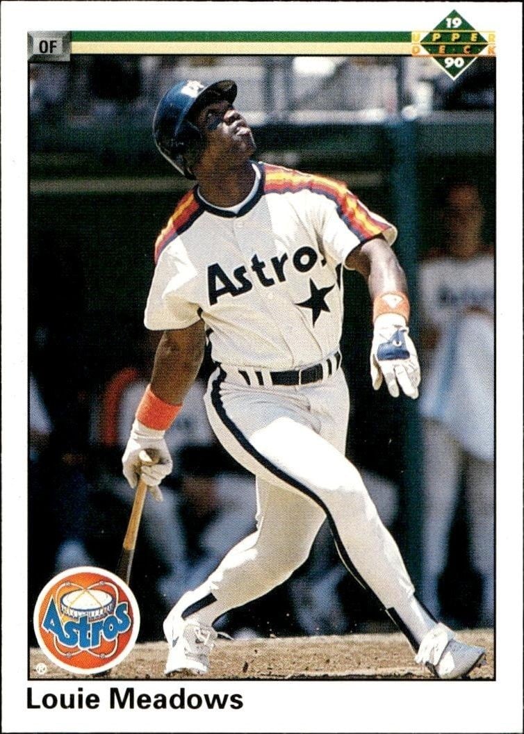 1990 Upper-Deck Low Number Louie Meadows #160 trading card