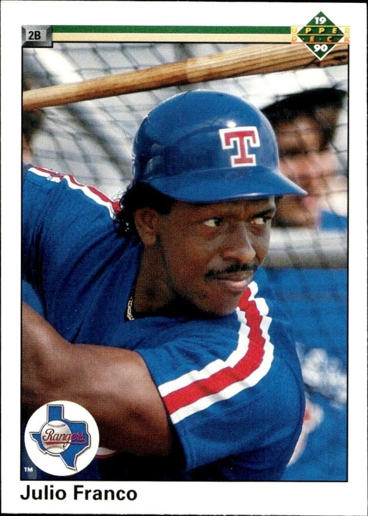 1990 Upper-Deck Low Number Julio Franco #103 trading card