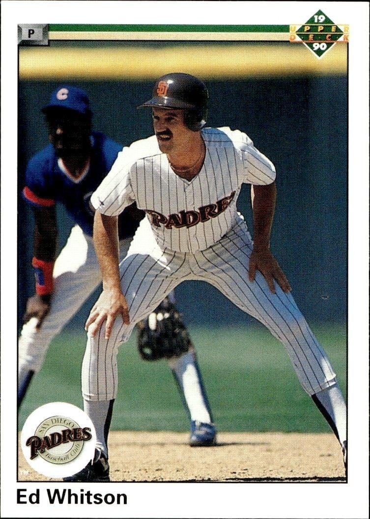 1990 Upper-Deck Low Number Ed Whitson #308 trading card