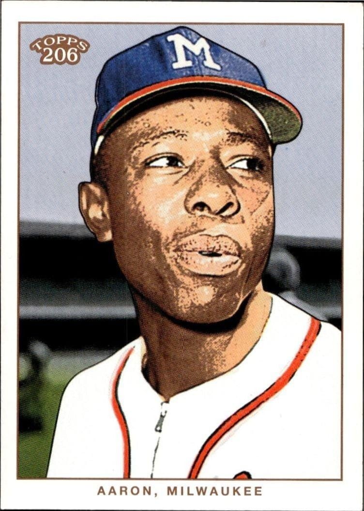 2002 Topps T206 Hank Aaron #156 trading card