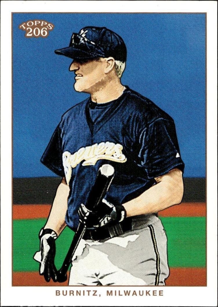 2002 Topps T206 Jeromy Burnitz #51 trading card
