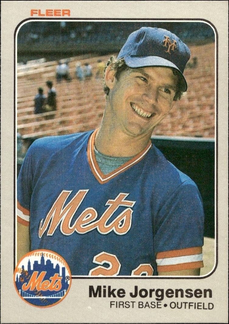 1983 Fleer Mike Jorgensen #547 trading card