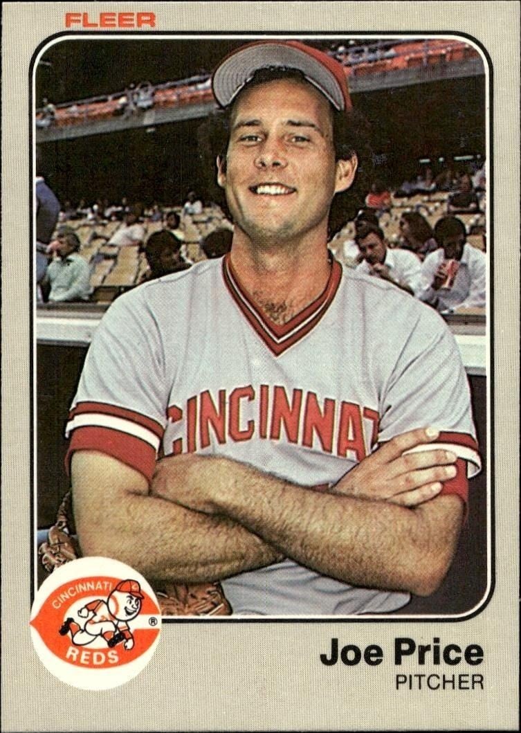 1983 Fleer Joe Price #600 trading card