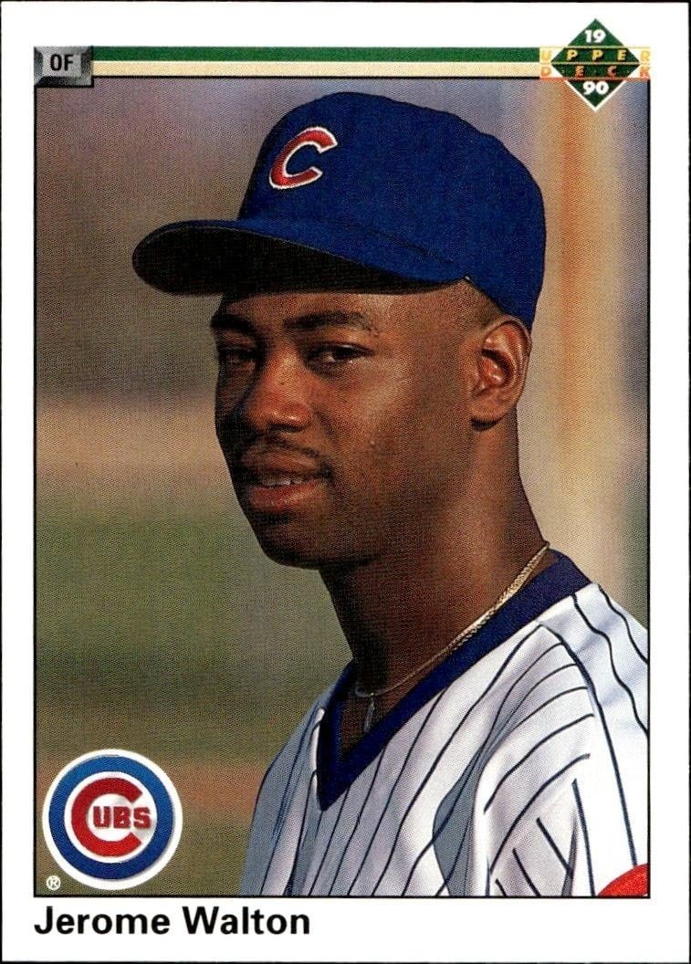 1990 Upper-Deck Low Number Jerome Walton #345 trading card