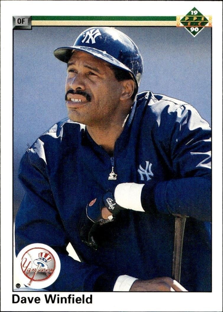 1990 Upper-Deck Low Number Dave Winfield #337 trading card