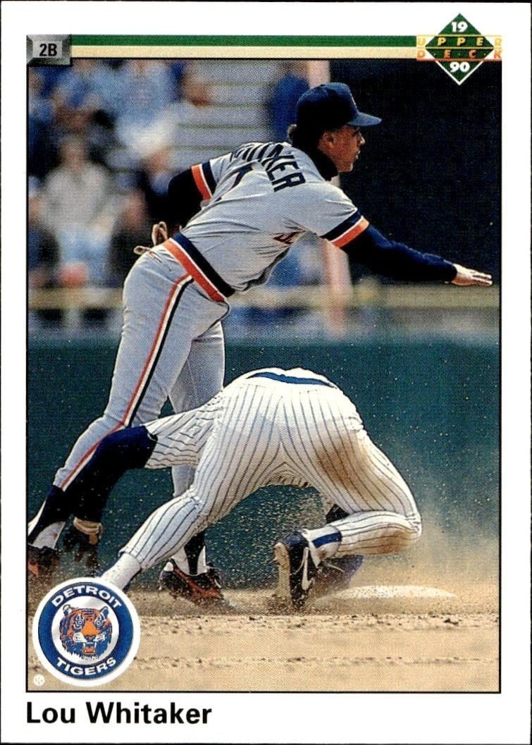 1990 Upper-Deck Low Number Lou Whitaker #327 trading card
