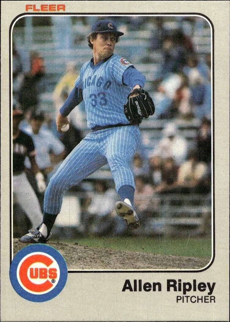1983 Fleer Allen Ripley #506 trading card