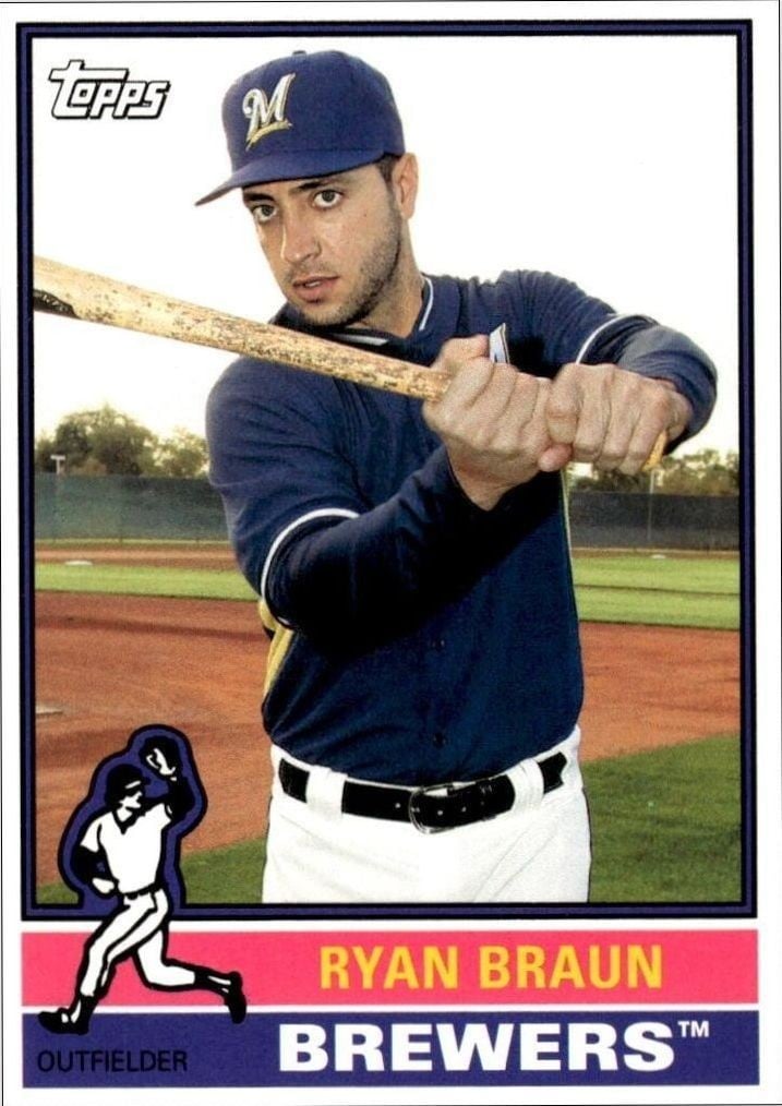 2015 Topps Archives Ryan Braun #118 trading card