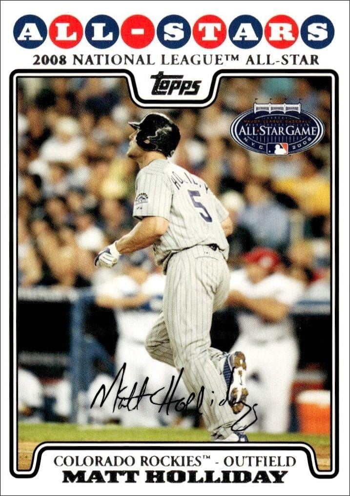 2008 Topps Updates & Highlights Matt Holliday #UH11 trading card