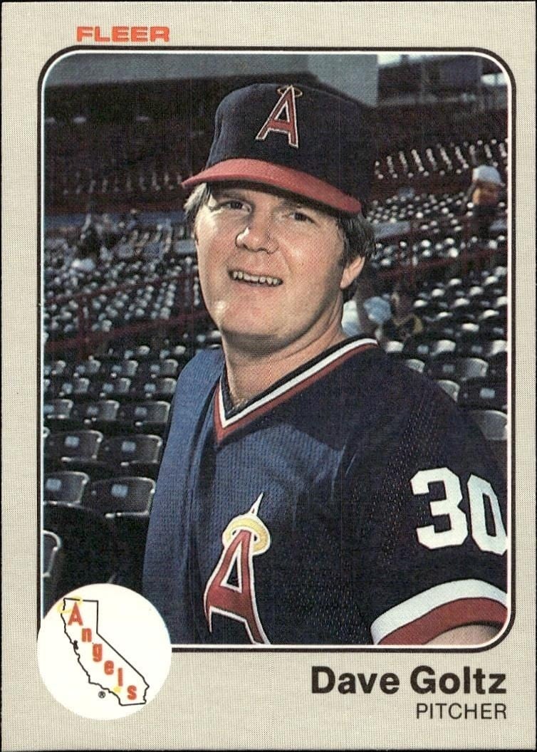 1983 Fleer Dave Goltz #90 trading card
