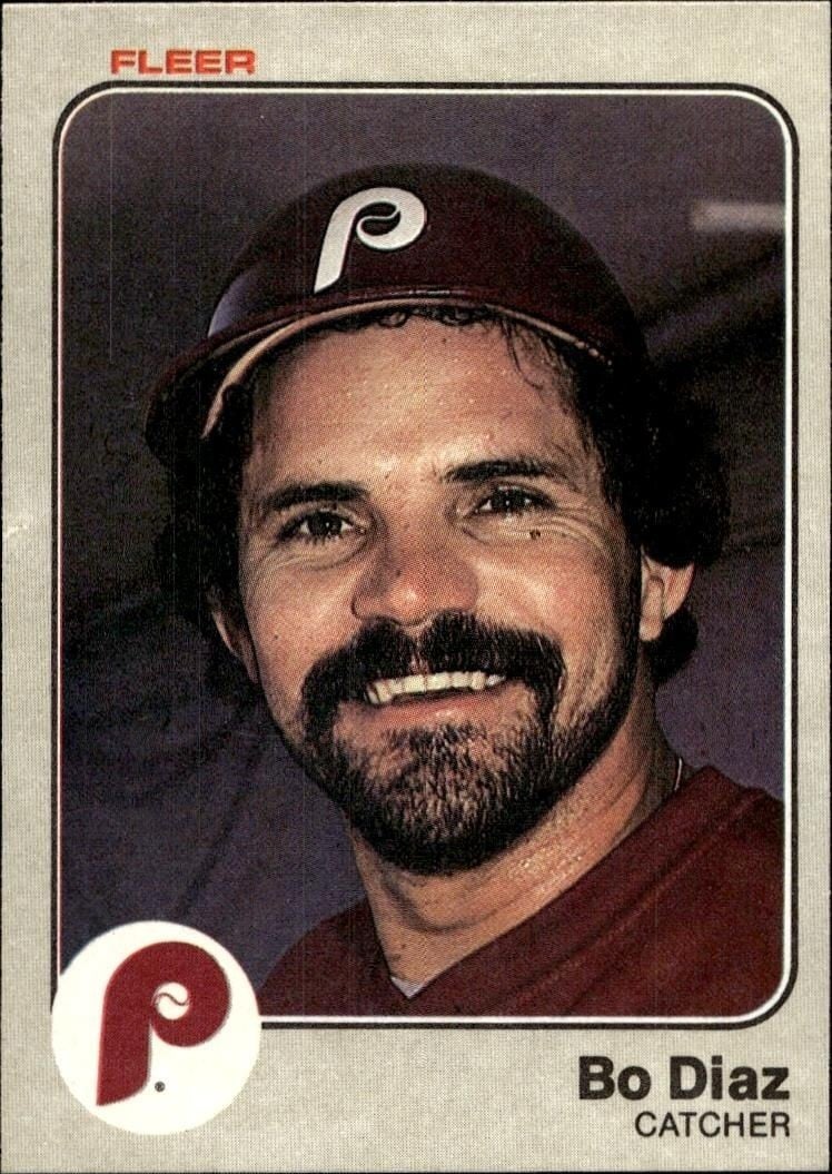 1983 Fleer Bo Diaz #160 trading card