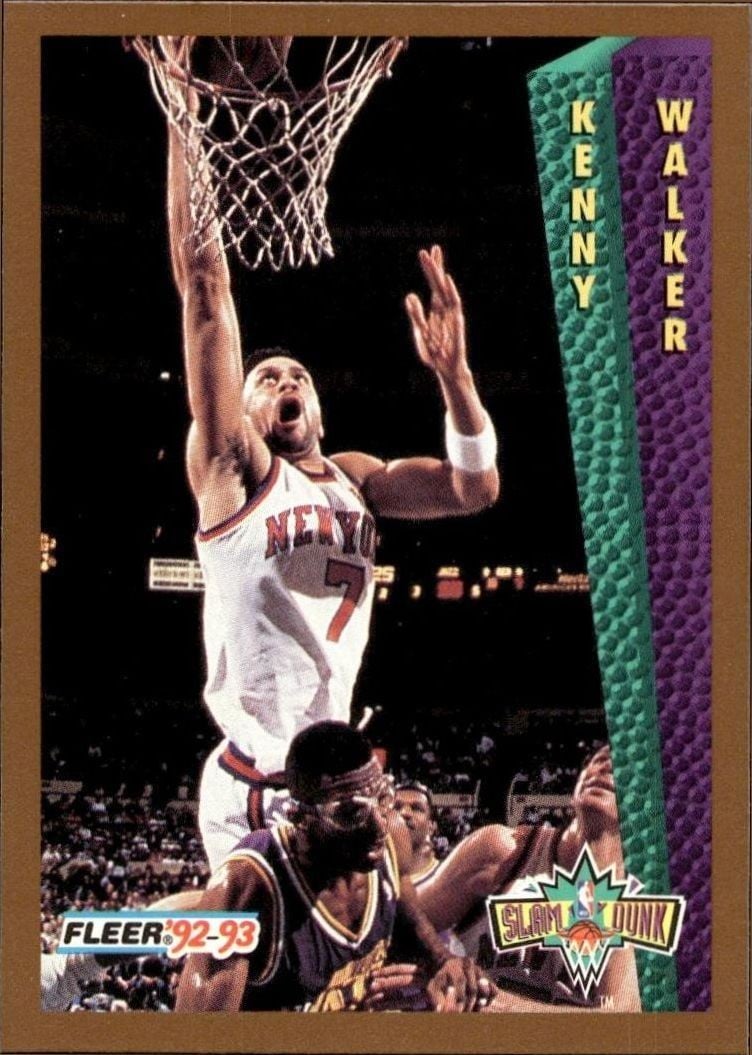 Kenny Walker 1992 Fleer Kenny Walker #277 basketball trading card front