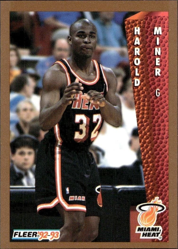 1992-93 Fleer Harold Miner #369 trading card