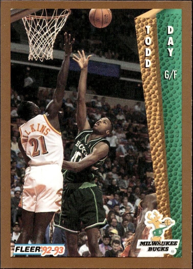 Todd Day 1992 Fleer Todd Day #372 basketball trading card front